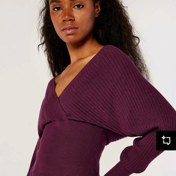 Apricot BAR BACK BATWING - Jumper Sweater burgundy Women size 10 - Picture 3 of 5